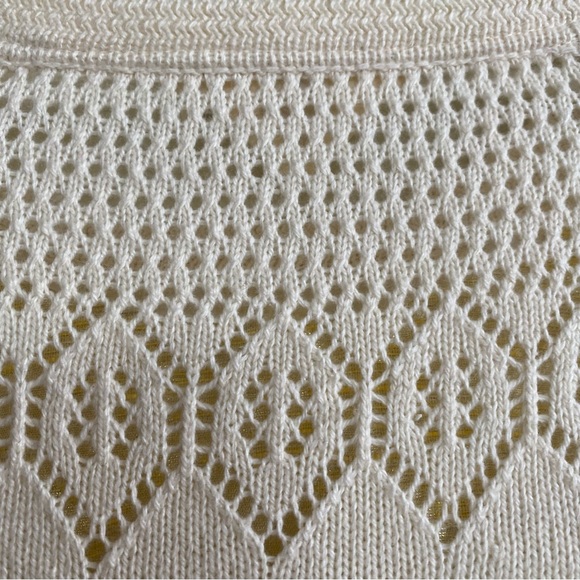 HWR Monogram Anthropologie women’s jacquard floral sweater pullover size S - Picture 7 of 10